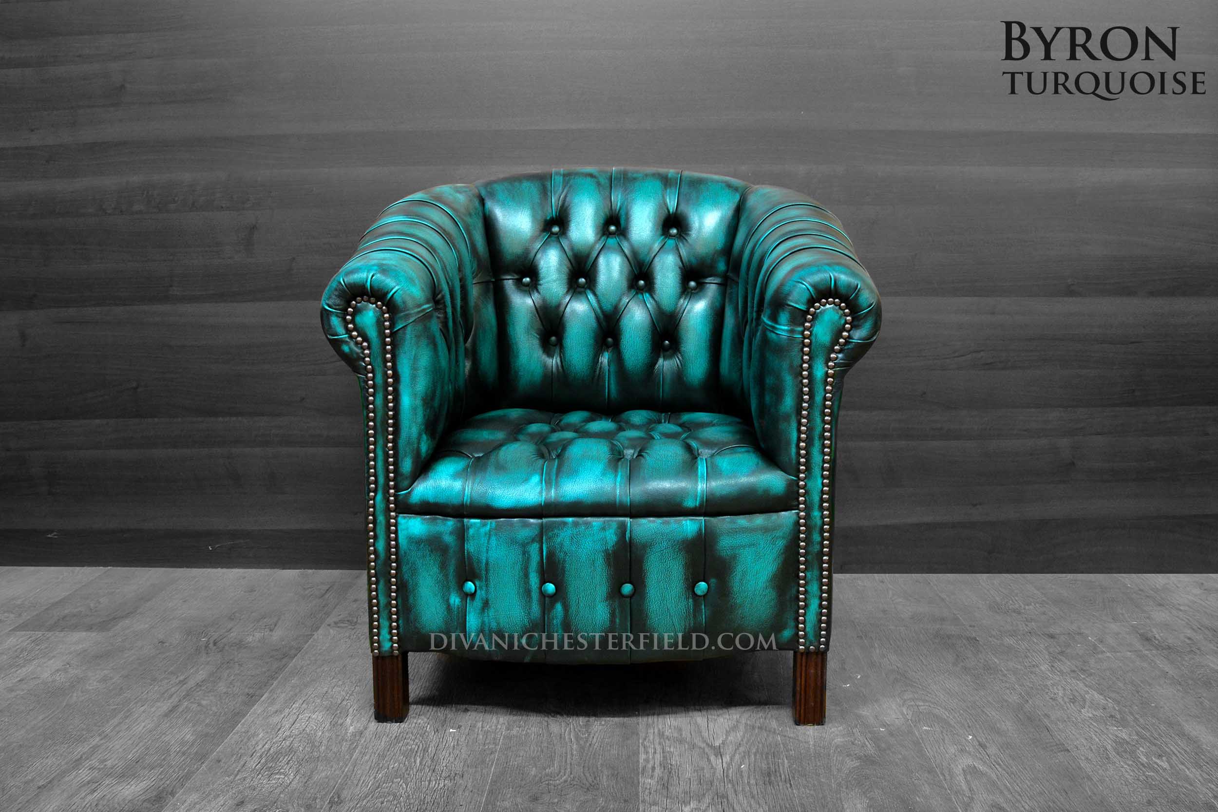 modern chesterfield chair orange leather