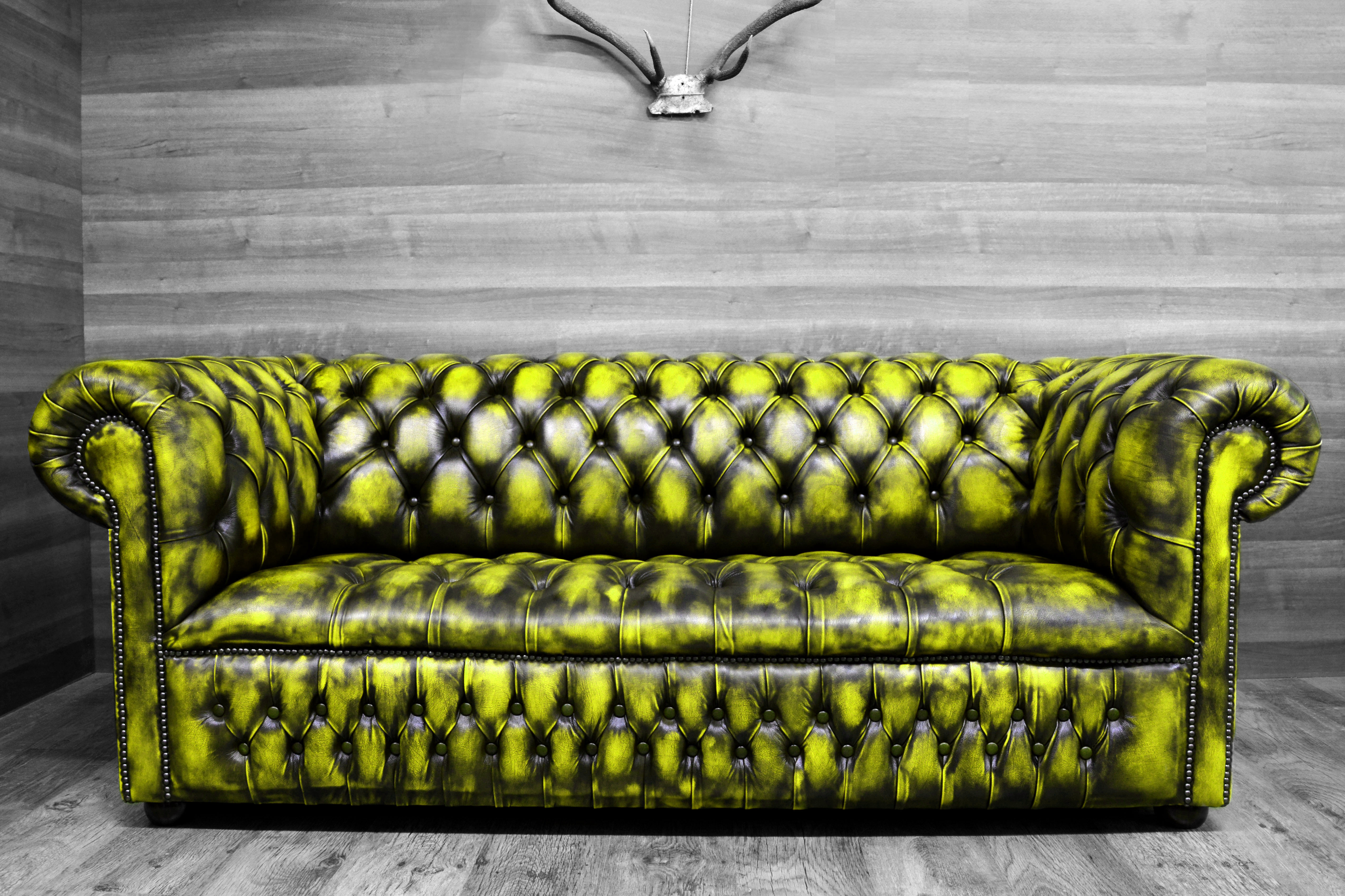 modern chesterfield sofa lemon leather
