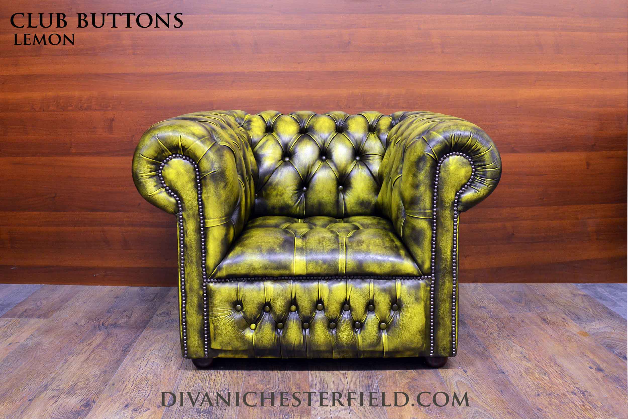modern chesterfield chair orange leather