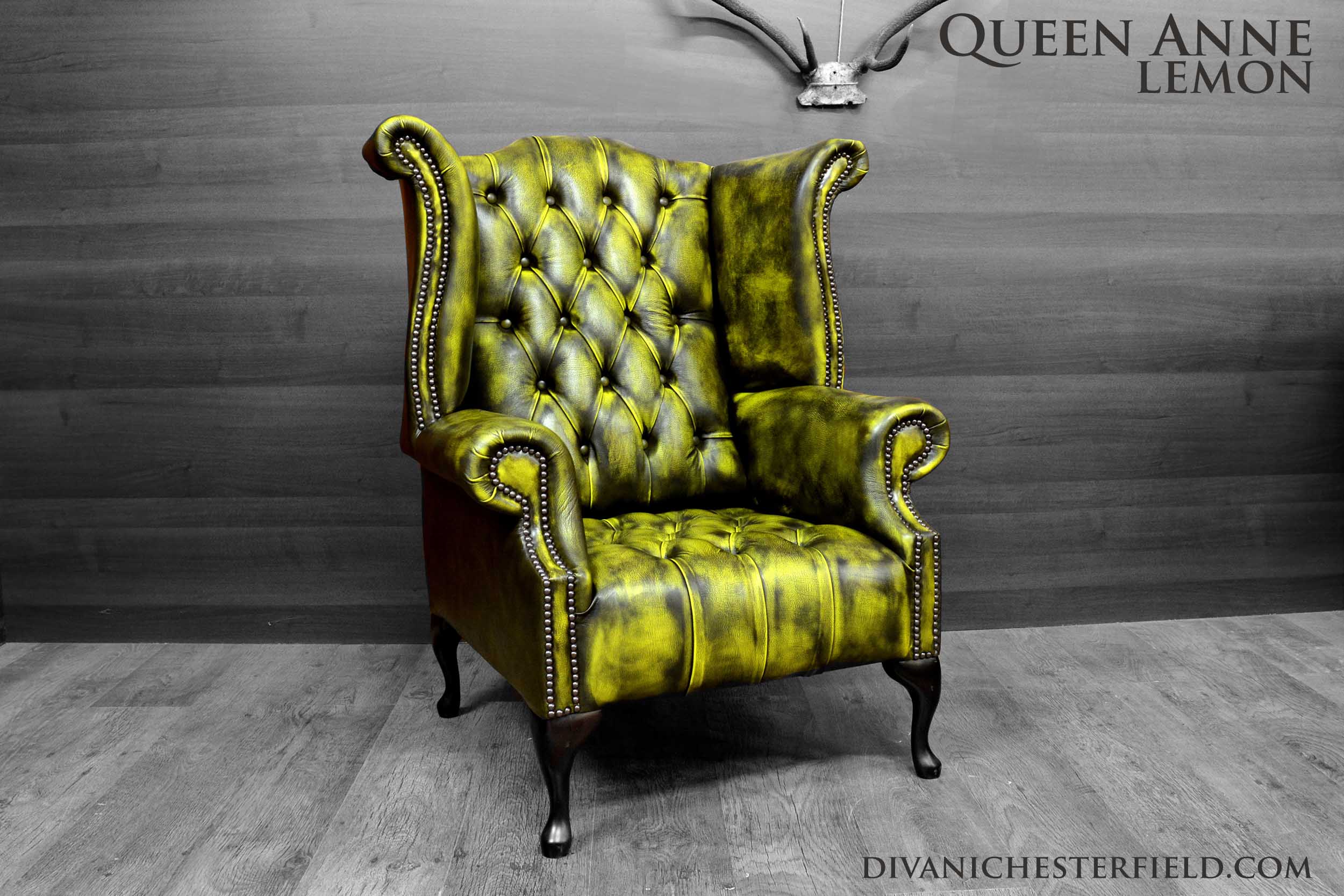 modern chesterfield chair orange leather