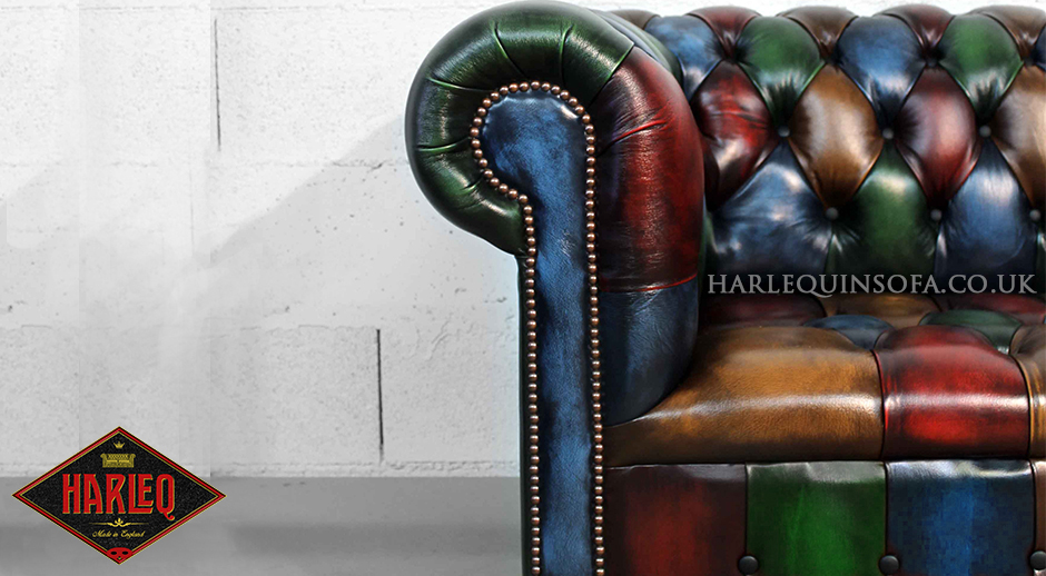 Chesterfield Multicoloured patchwork leather Buttons