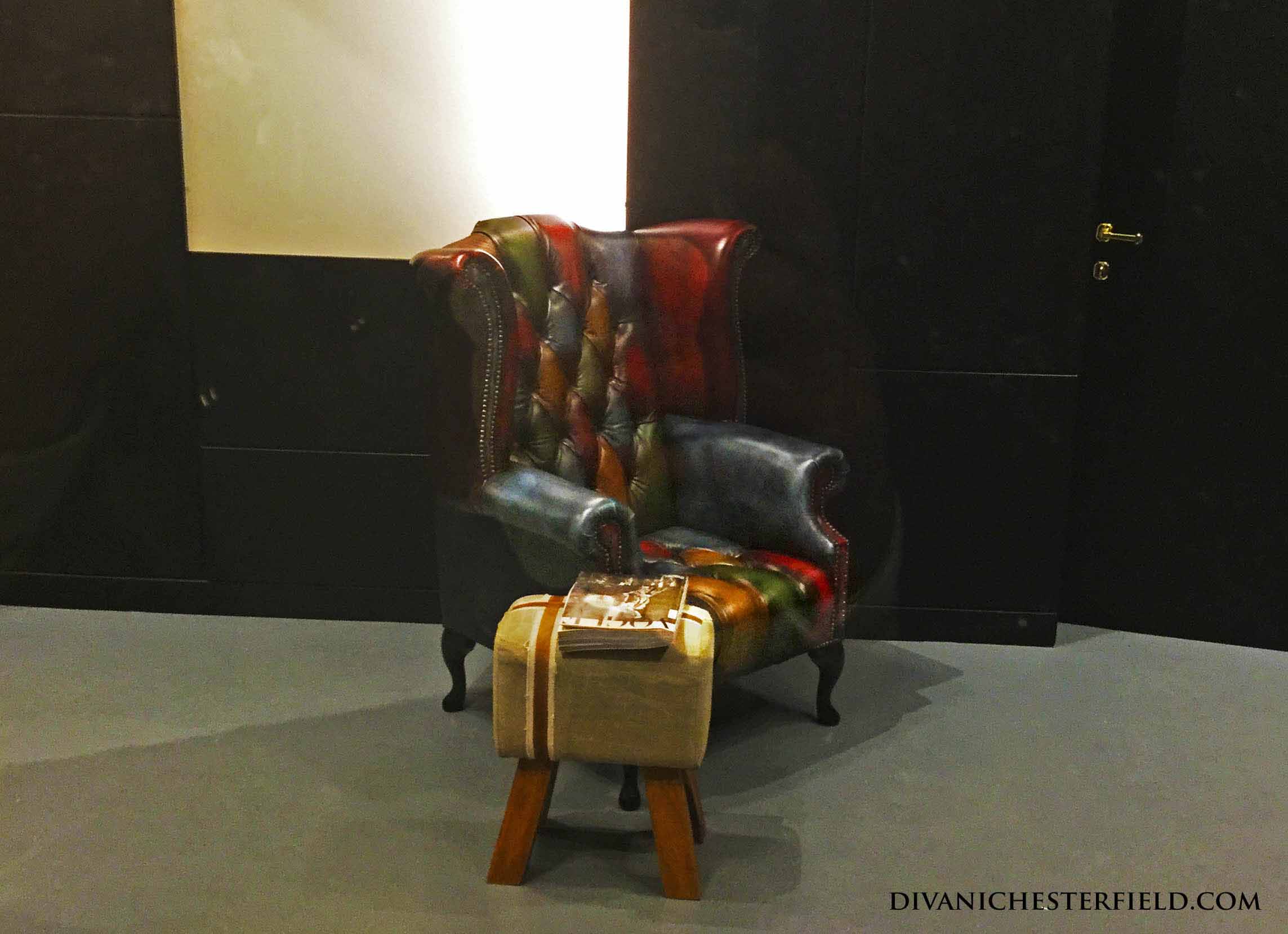 chesterfield sofa patchwork leather