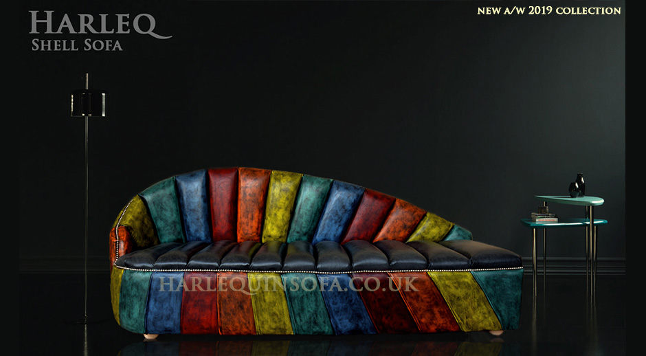 patchwork harlequin sofa
