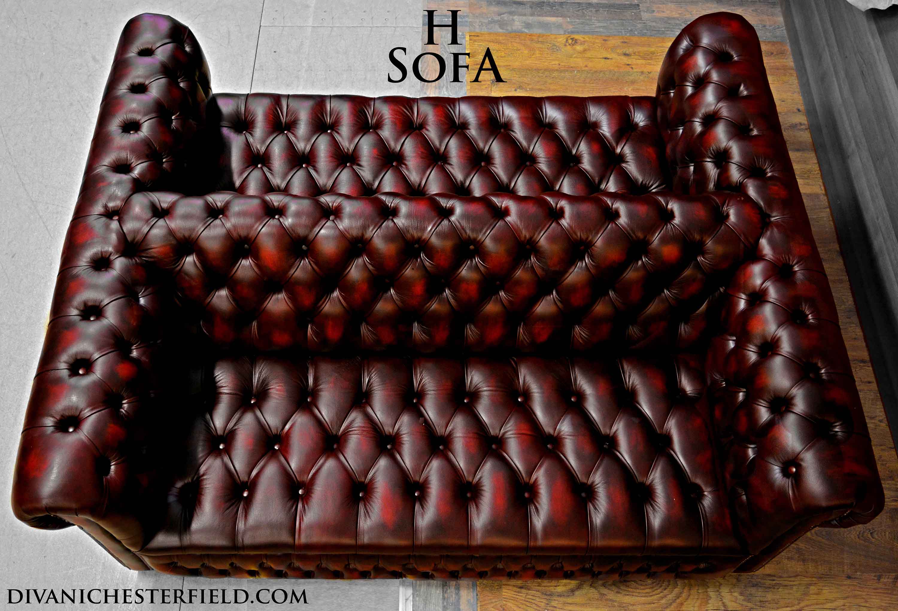 multi coloured leather footstool chesterfield vintage harlequin