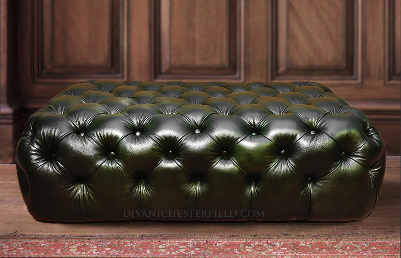 ottoman rounded pouf table chesterfield